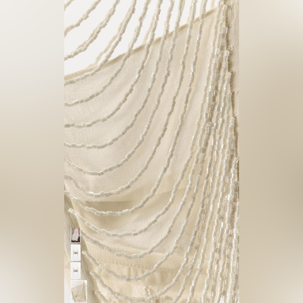 Zara Limited Edition Embroidered Lace Skirt and Fringe Top - M - Picture 8 of 8